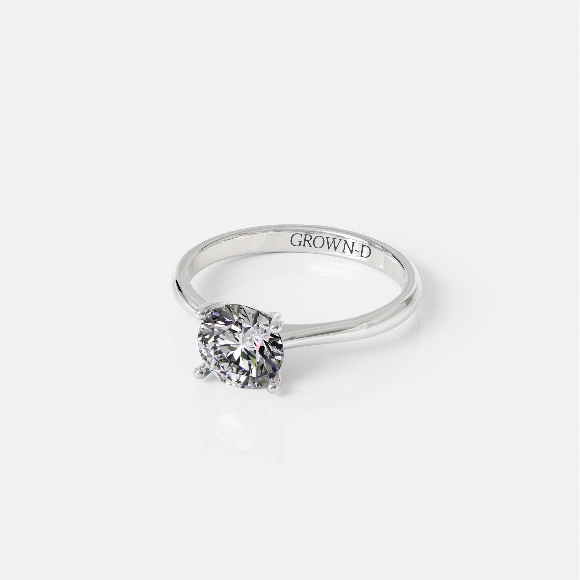 Classic 1.8mm Round Solitaire Ring – 1 CT