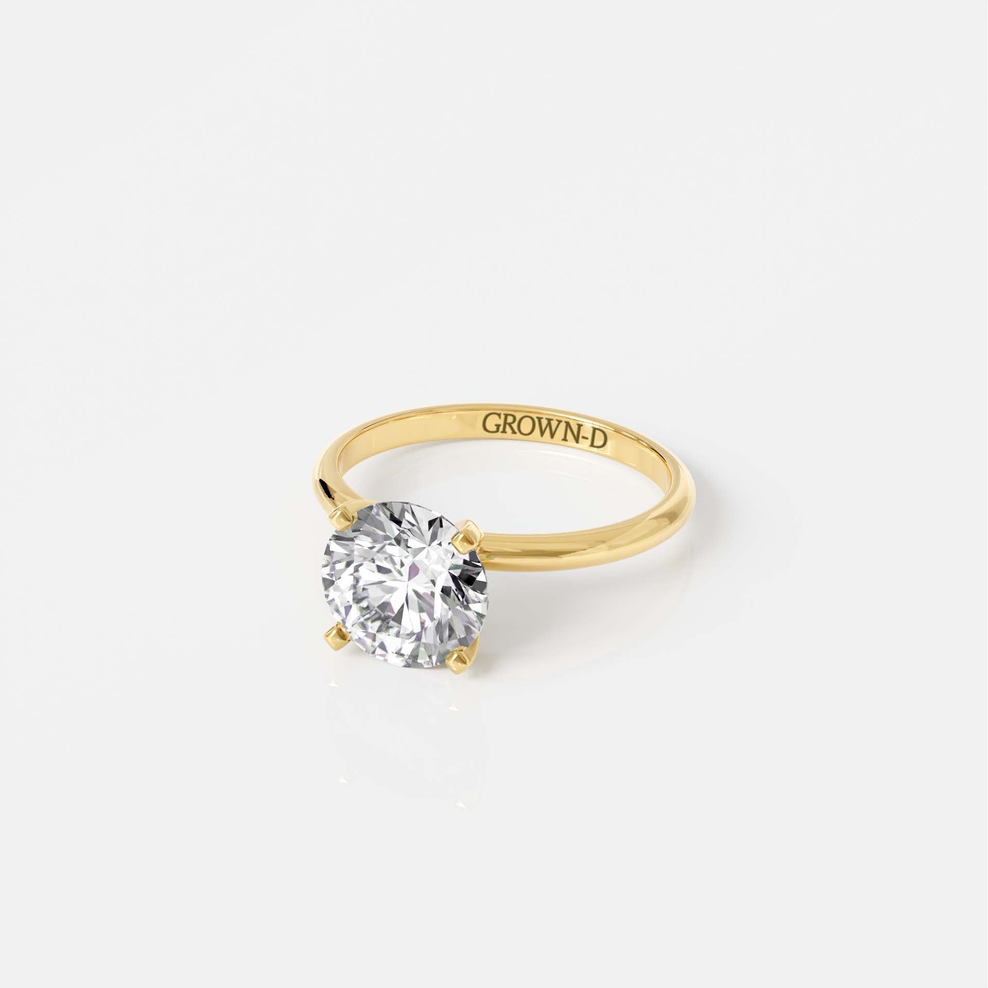 Classic Round Solitaire Ring – 2 CT