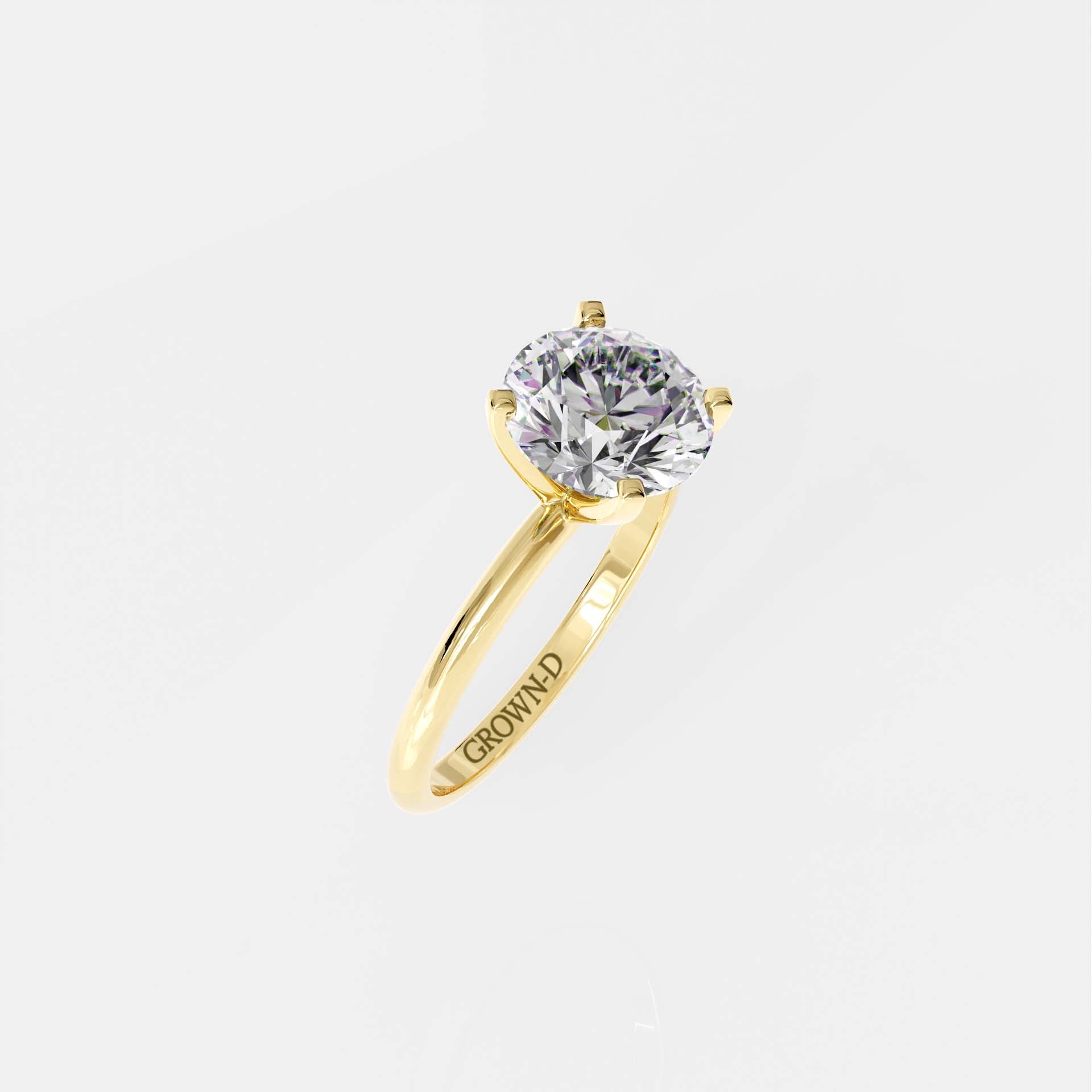 Classic Round Solitaire Ring – 2 CT