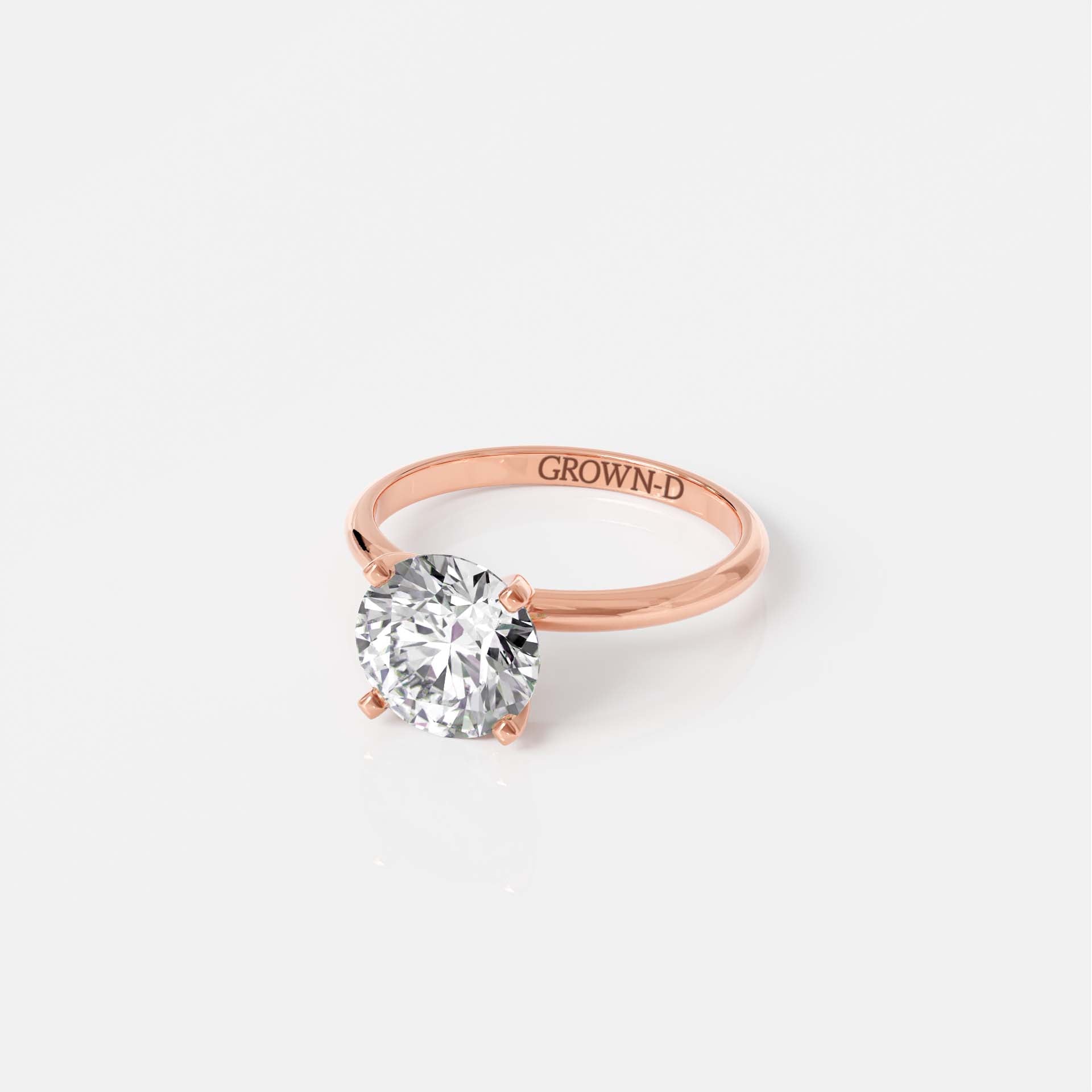 Classic Round Solitaire Ring – 2 CT