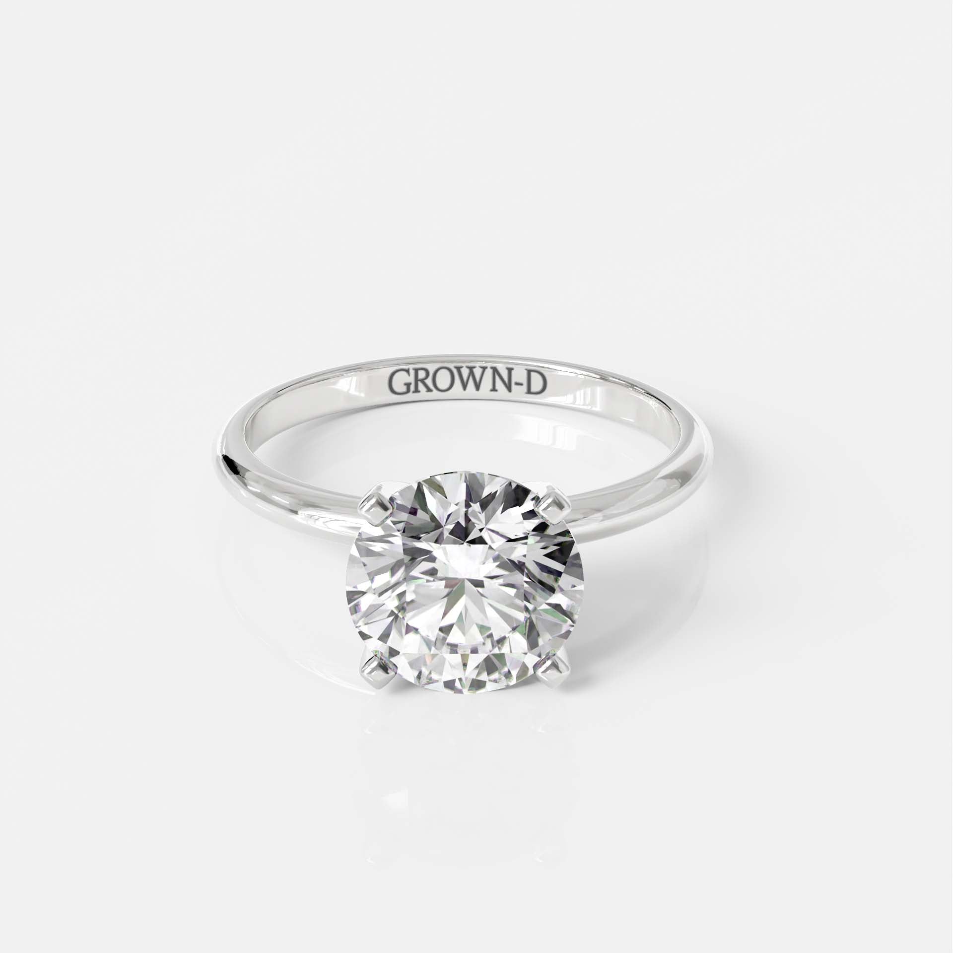 Classic Round Solitaire Ring – 2 CT