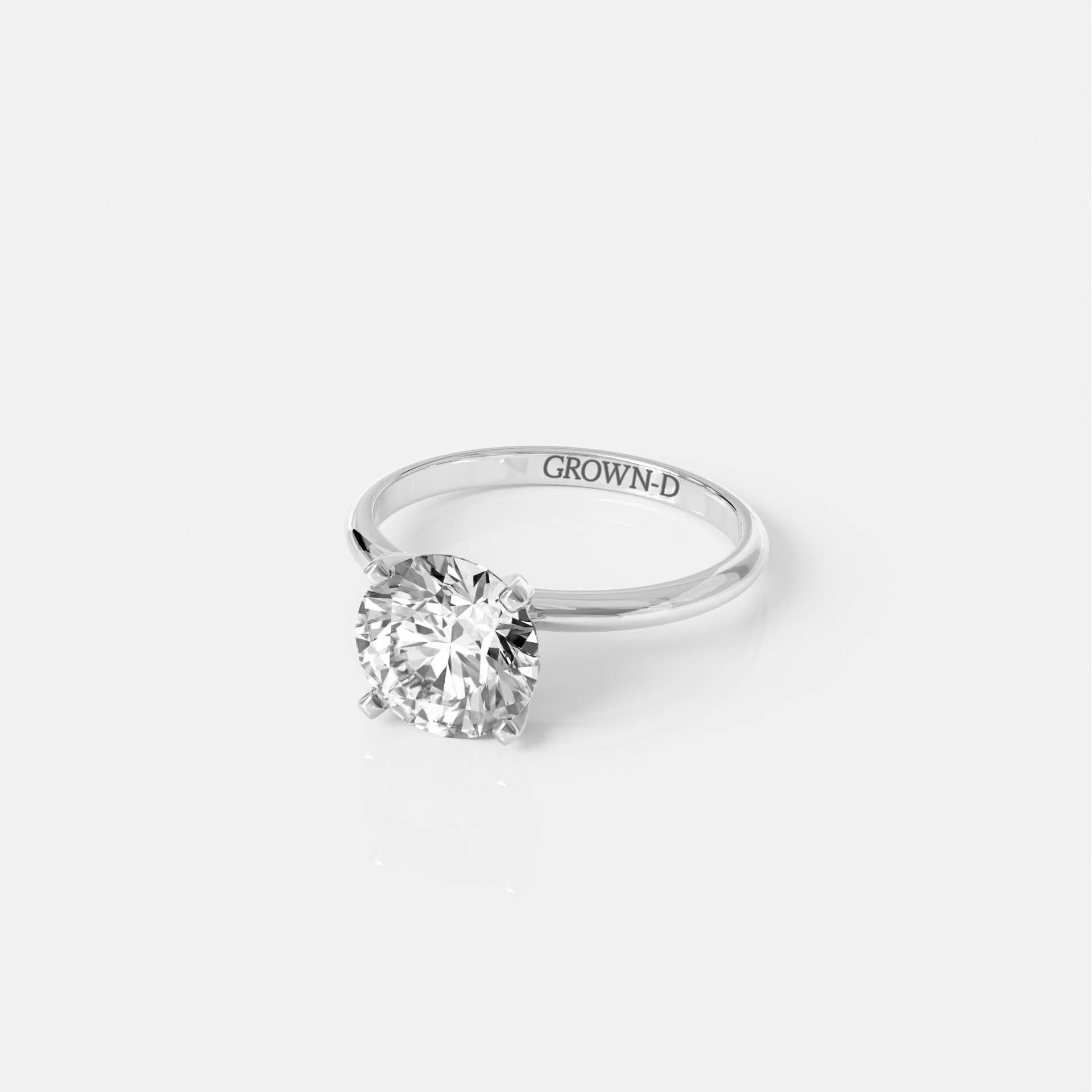 Classic Round Solitaire Ring – 2 CT