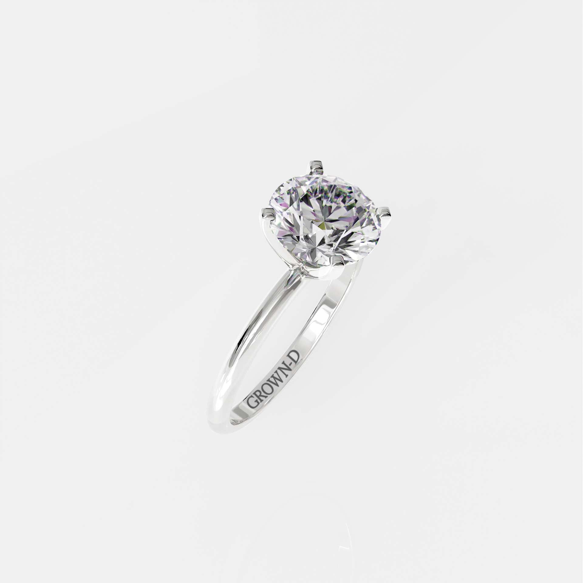 Classic Round Solitaire Ring – 2 CT