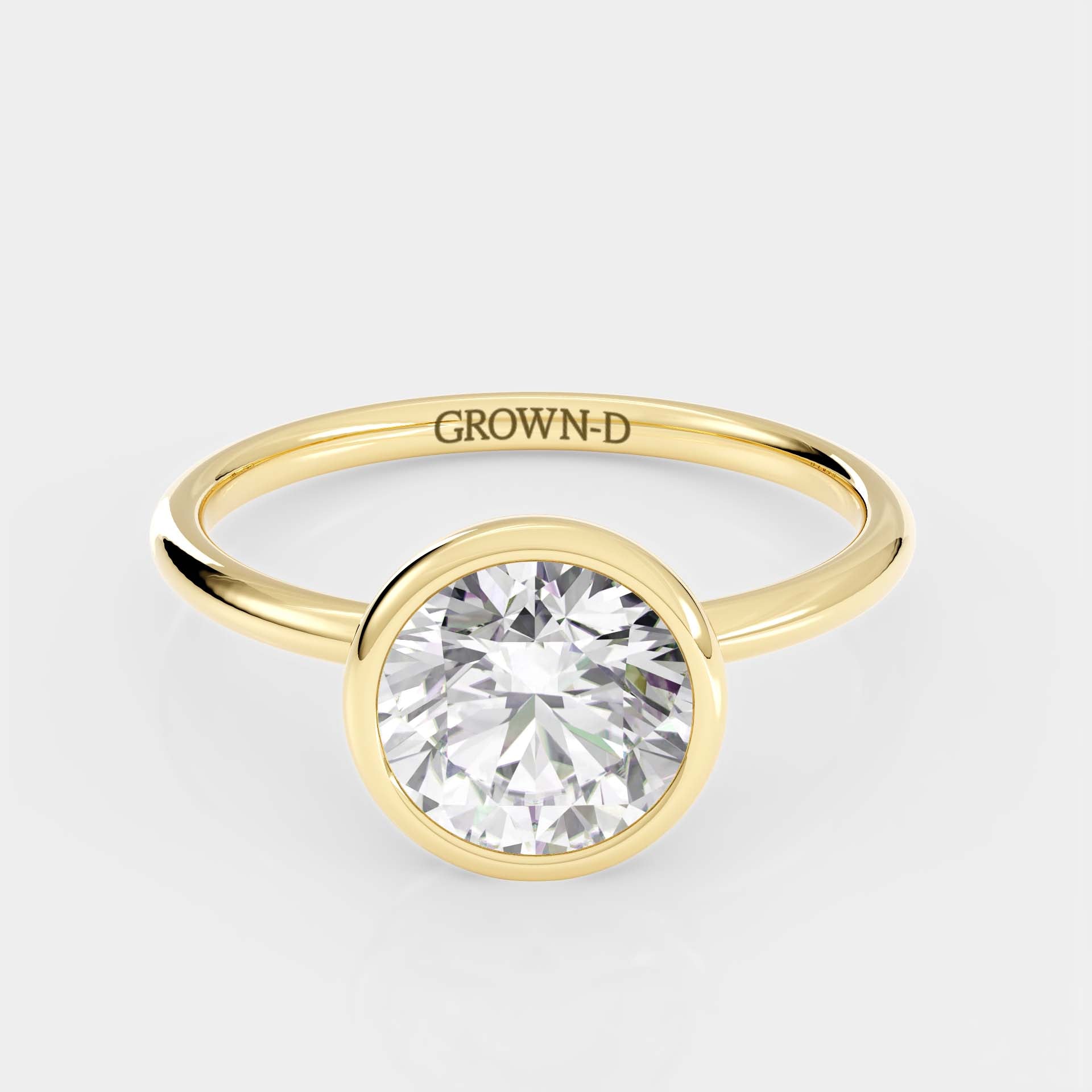 Limited Round Bezel Setting Ring – 1.5 CT