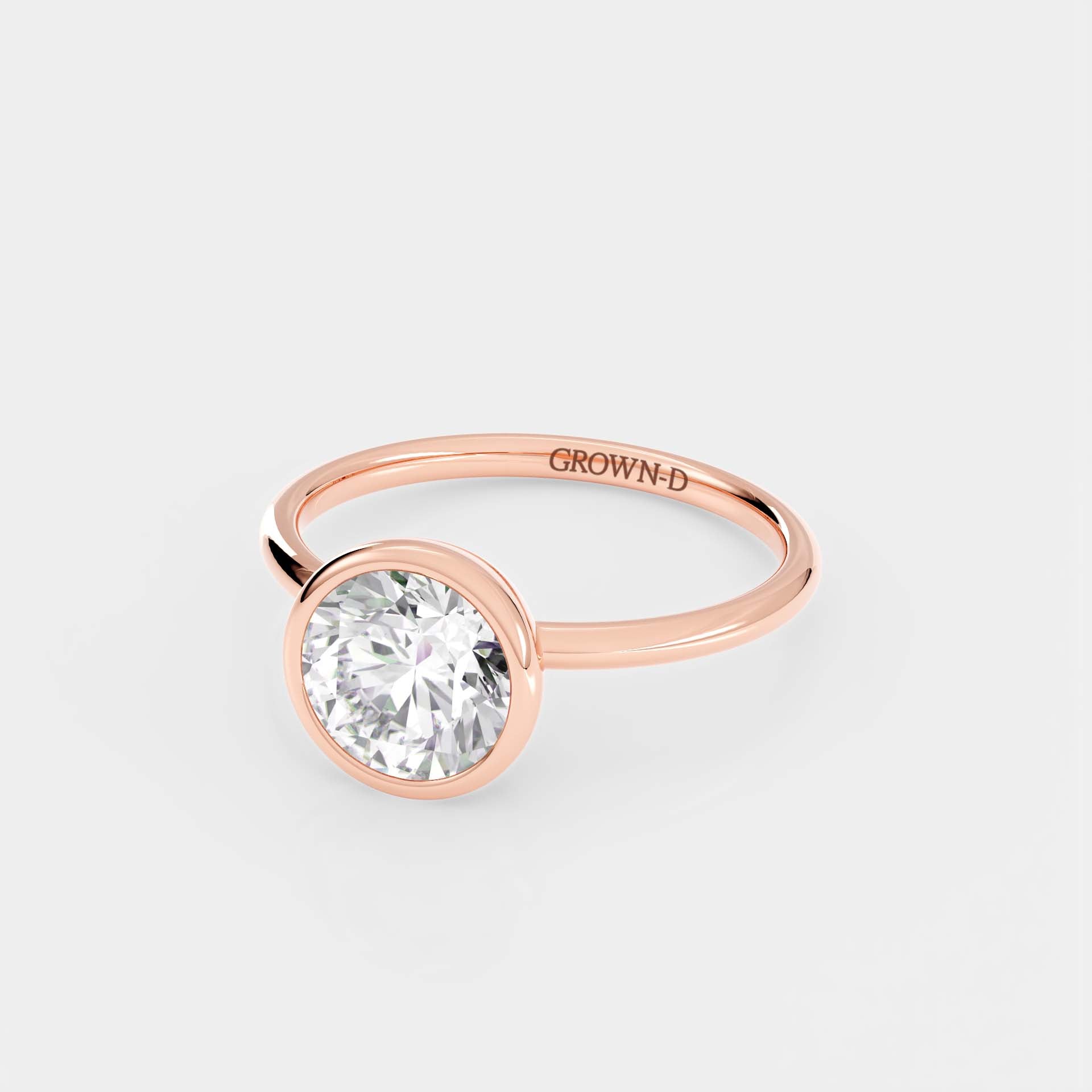 Limited Round Bezel Setting Ring – 1.5 CT