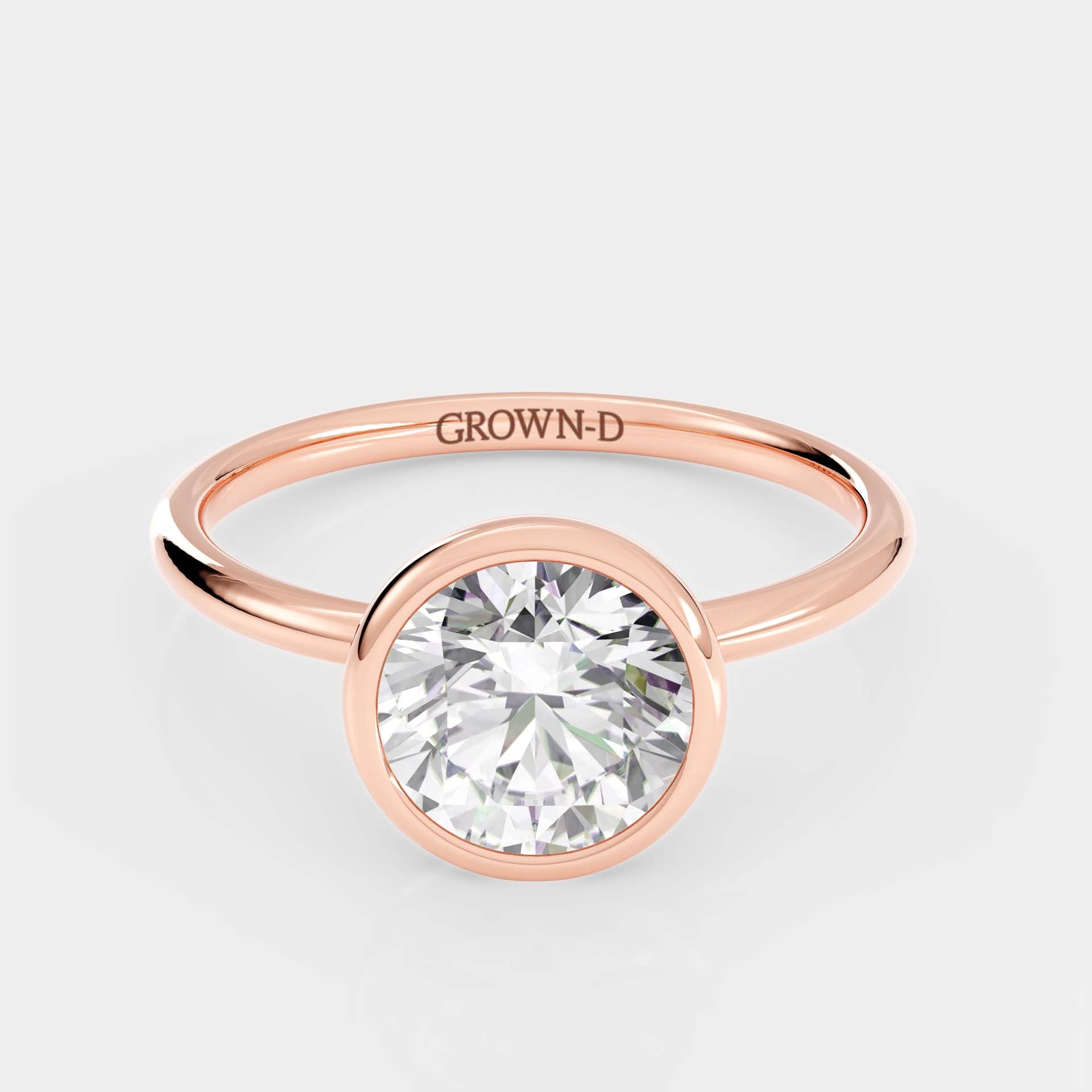 Limited Round Bezel Setting Ring – 1.5 CT