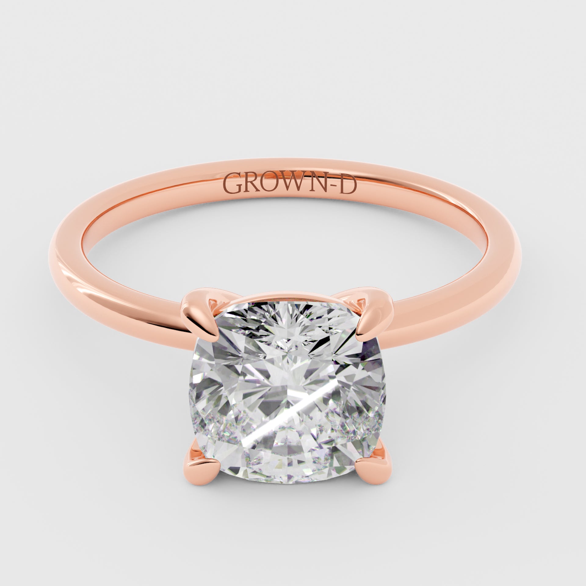 Cushion Solitaire With Classic Setting – 3 CT