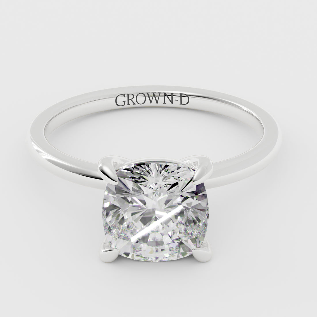 Cushion Solitaire With Classic Setting – 3 CT