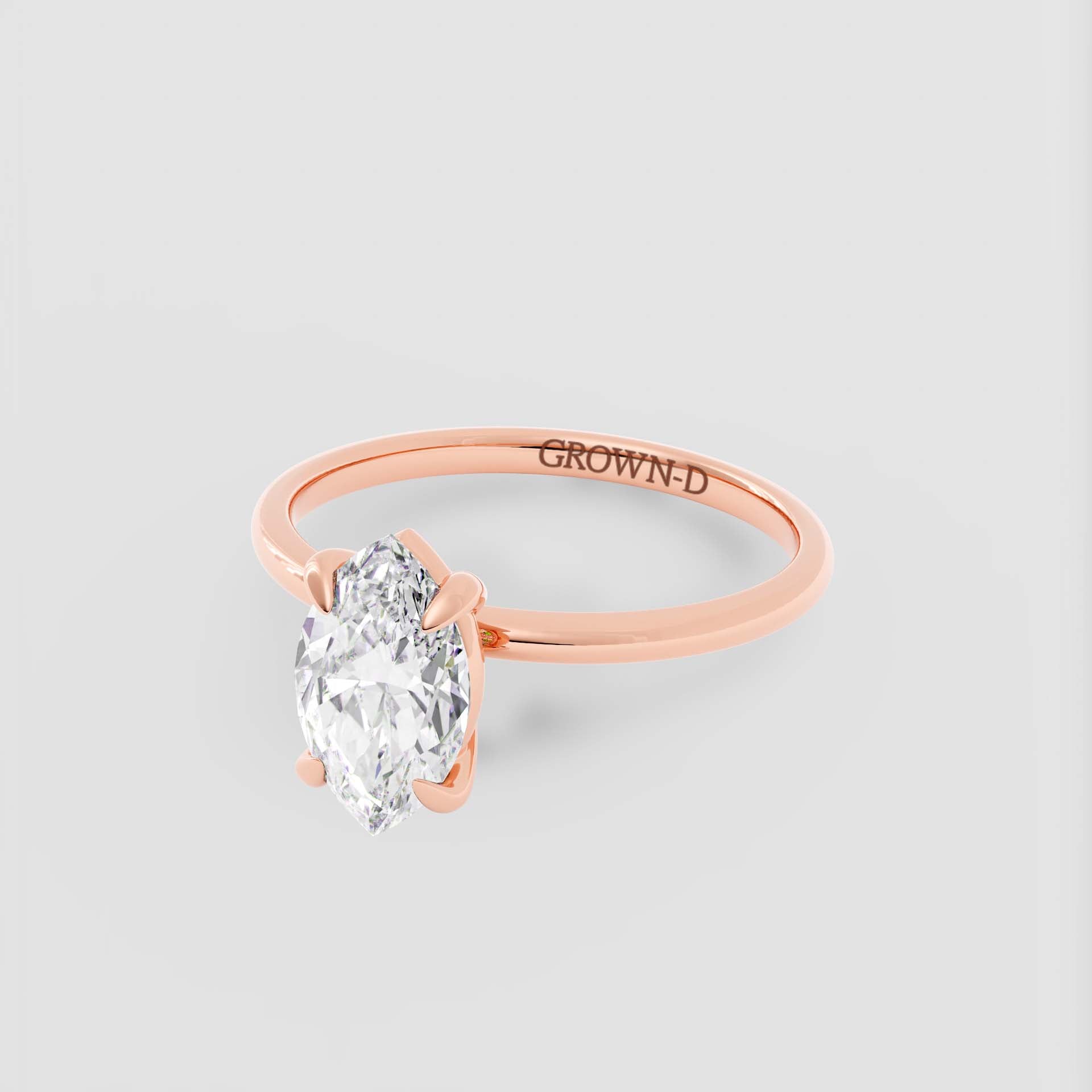 Signature Marquise Solitaire Ring – 1 CT