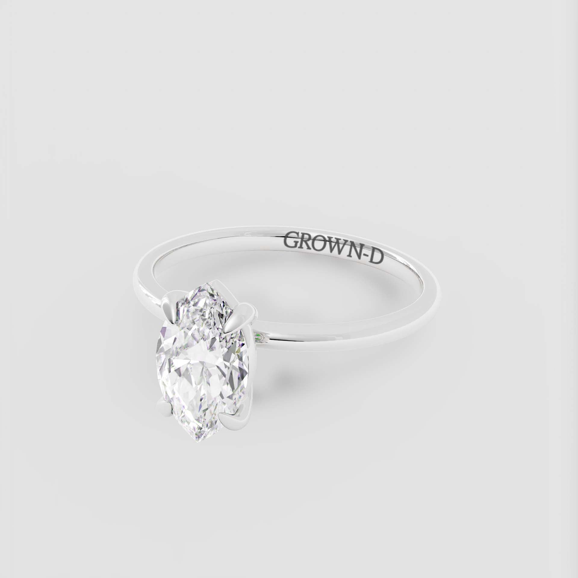 Signature Marquise Solitaire Ring – 1 CT