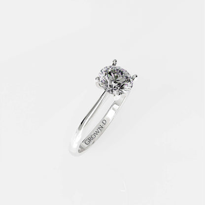 Classic 1.8mm Round Solitaire Ring – 1 CT