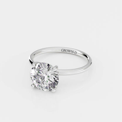 Round Solitaire With Diamond Halo – 1.5 CT