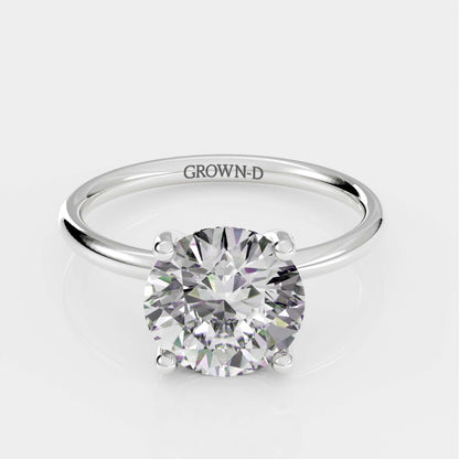 Round Solitaire With Diamond Halo – 1.5 CT
