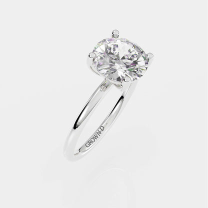 Round Solitaire With Diamond Halo – 1.5 CT