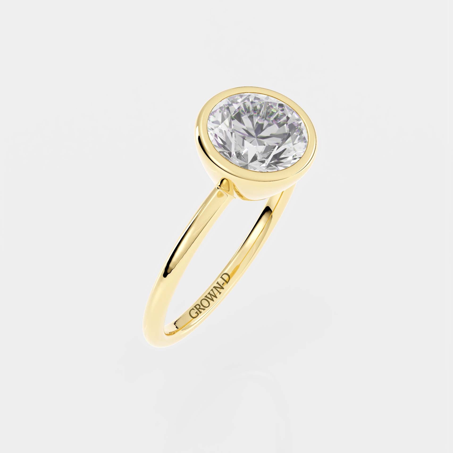 Limited Round Bezel Setting Ring – 1.5 CT