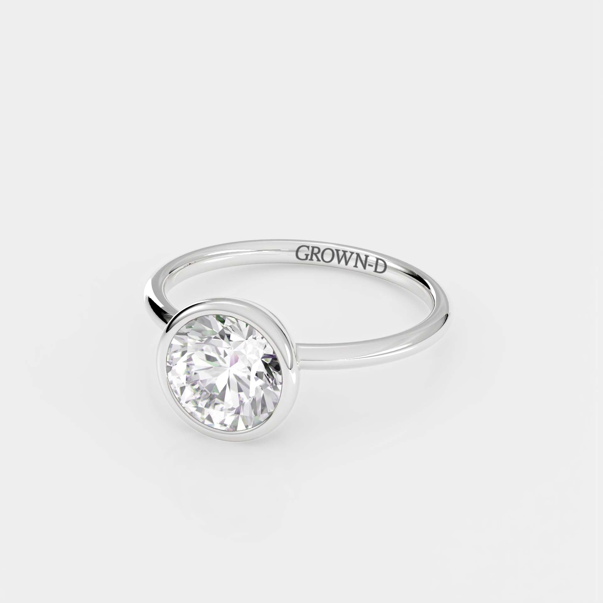 Limited Round Bezel Setting Ring – 1.5 CT