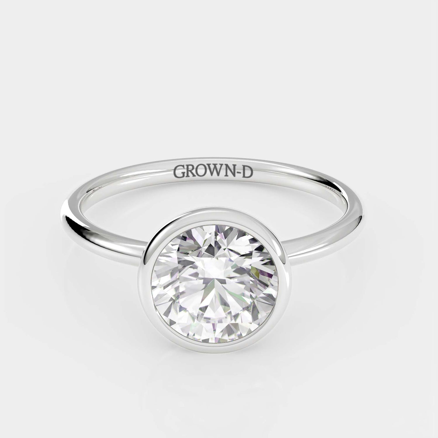 Limited Round Bezel Setting Ring – 1.5 CT