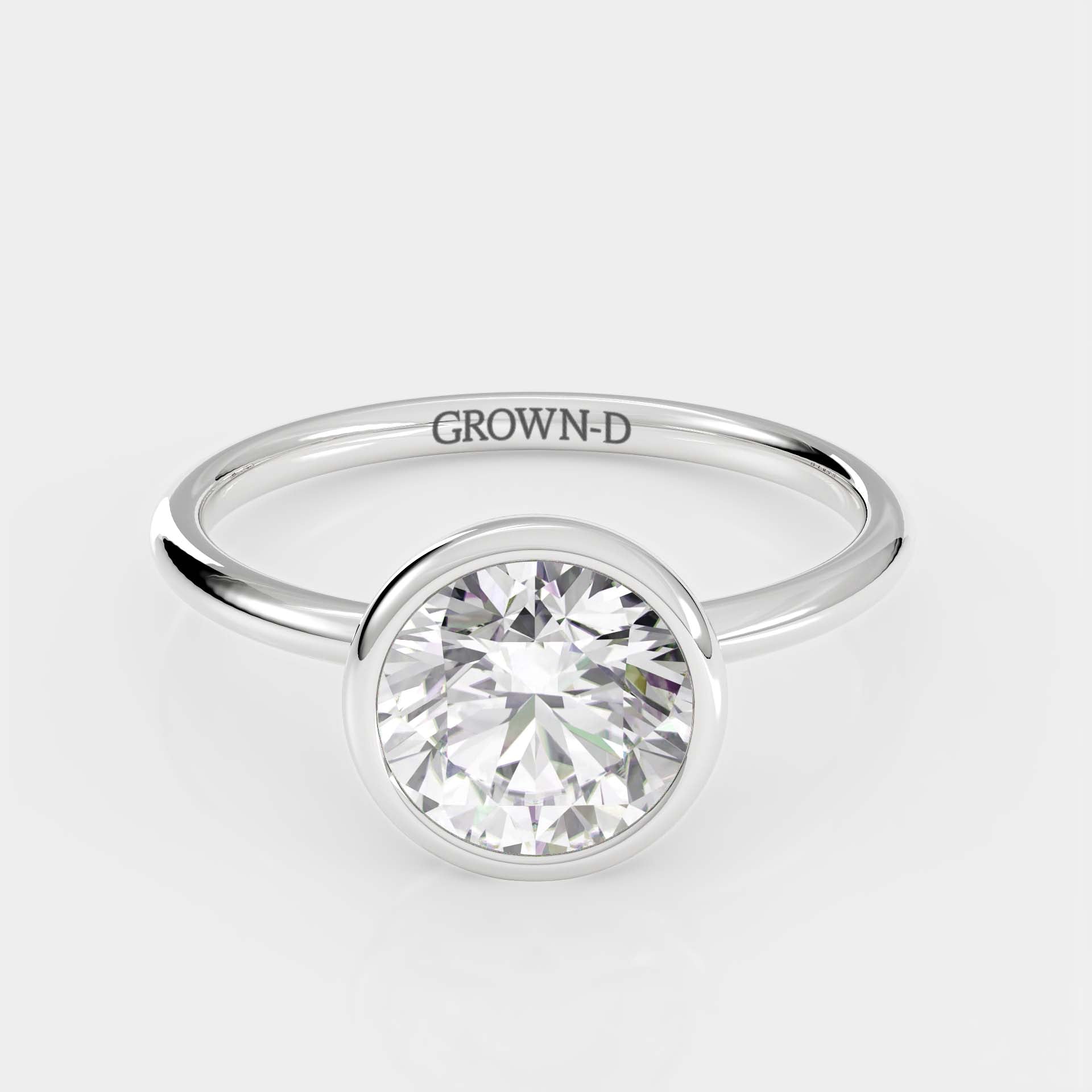 Limited Round Bezel Setting Ring – 1.5 CT