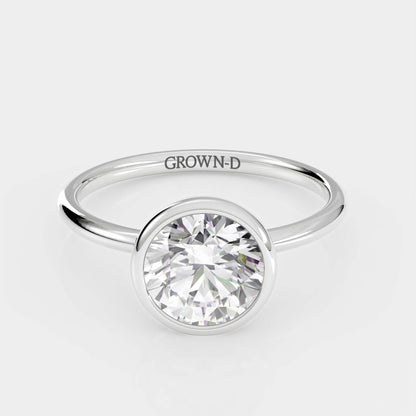Limited Round Bezel Setting Ring – 1.5 CT