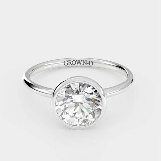 Limited Round Bezel Setting Ring – 1.5 CT