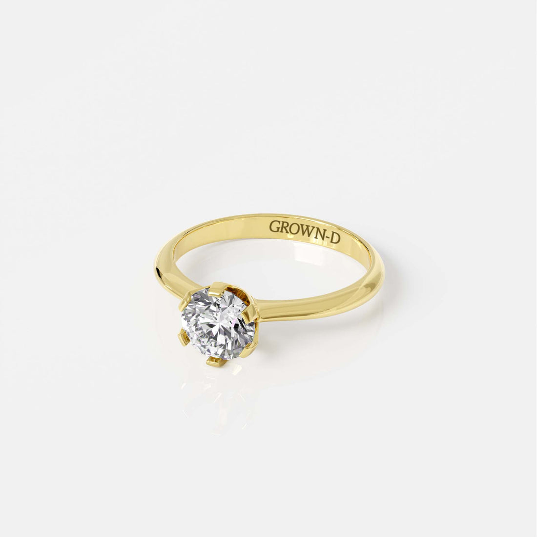 Round Solitaire With Pavé Band – 1.5 CT
