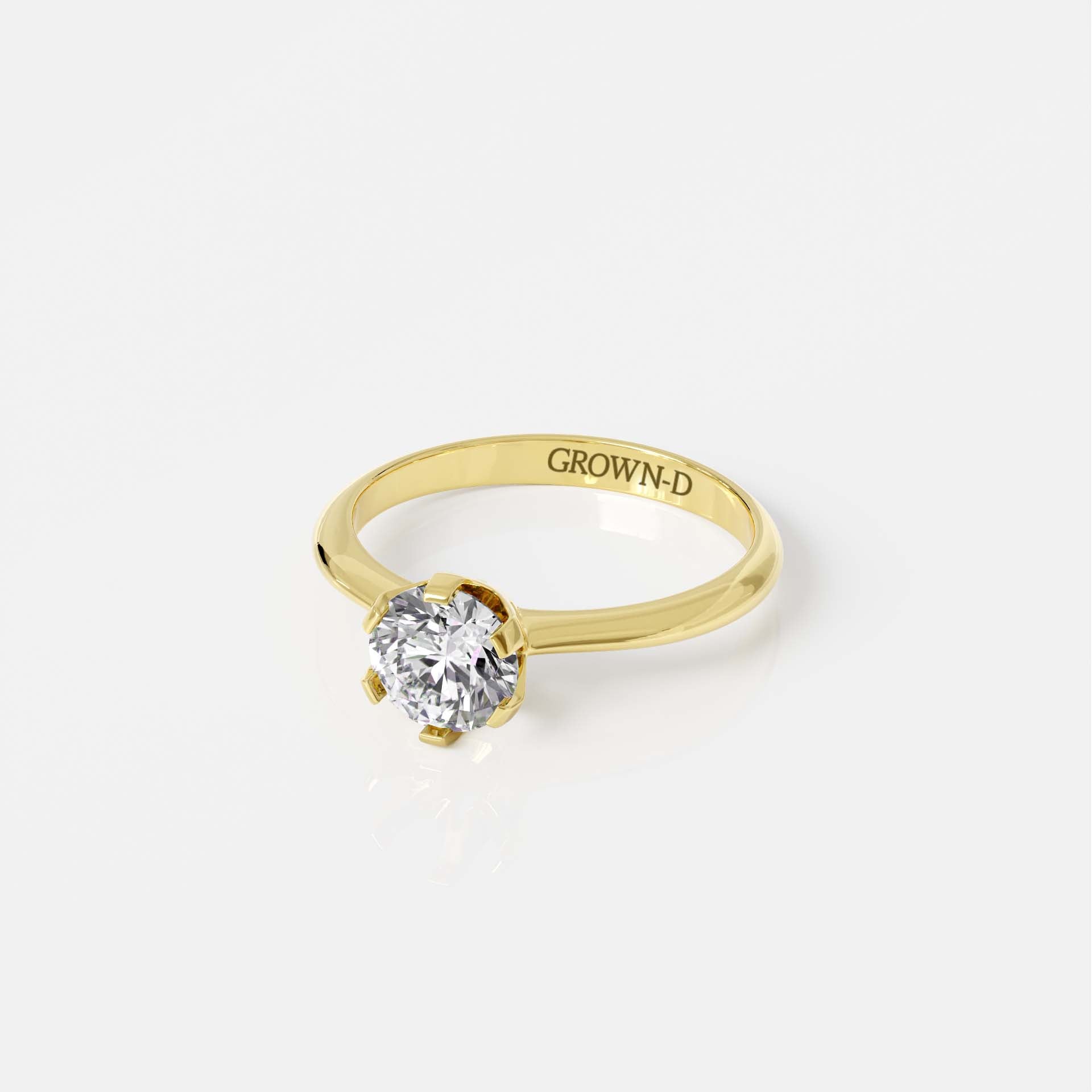 Round Solitaire With Pavé Band – 1.5 CT