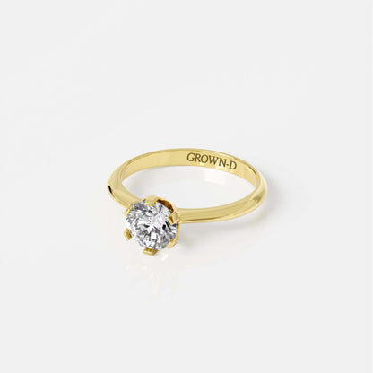 Round Solitaire With Pavé Band – 1.5 CT