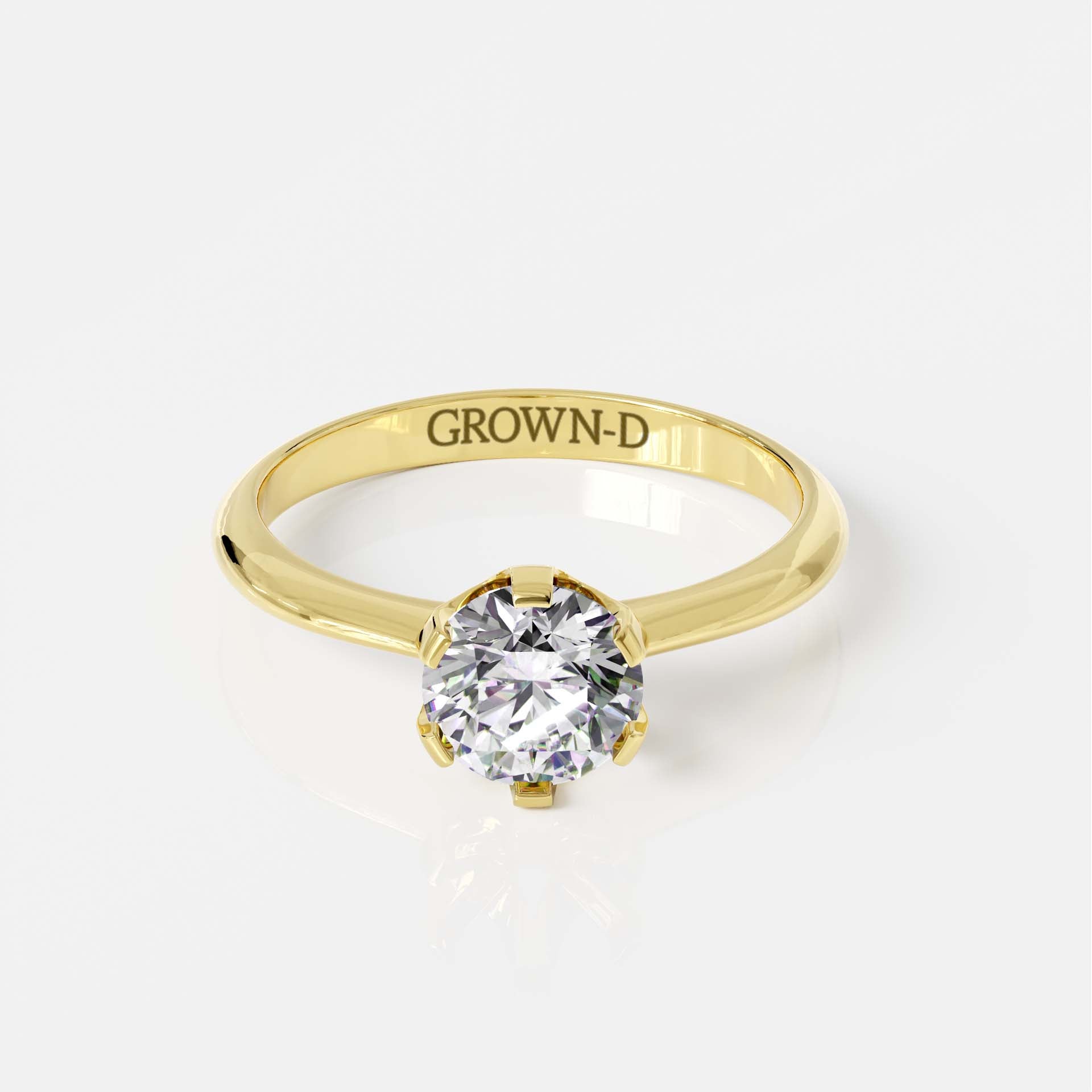 Round Solitaire With Pavé Band – 1.5 CT