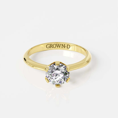 Round Solitaire With Pavé Band – 1.5 CT