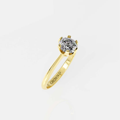 Round Solitaire With Pavé Band – 1.5 CT
