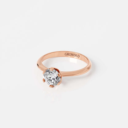 Round Solitaire With Pavé Band – 1.5 CT