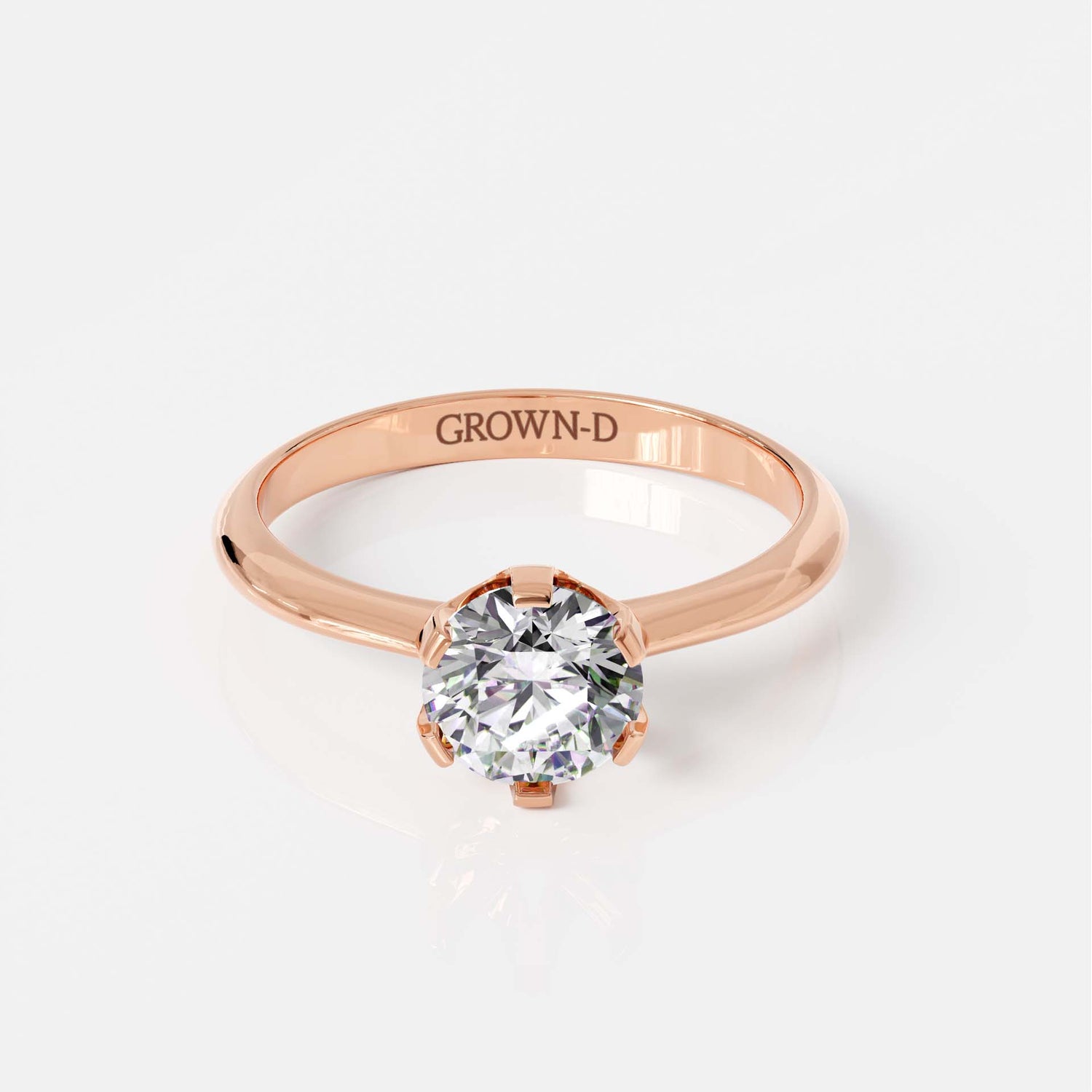 Round Solitaire With Pavé Band – 1.5 CT