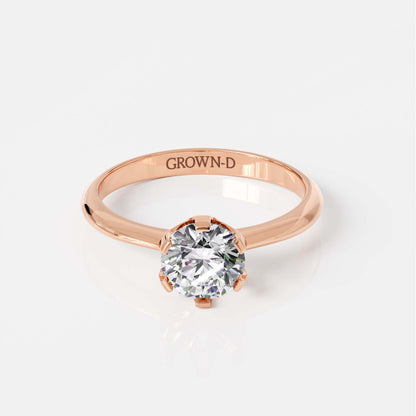 Round Solitaire With Pavé Band – 1.5 CT