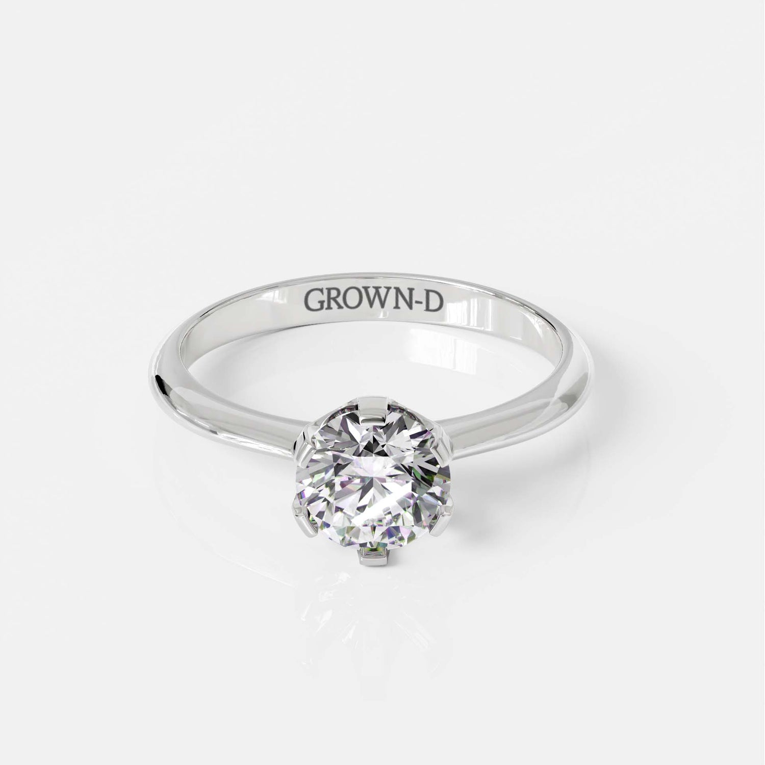 Round Solitaire With Pavé Band – 1.5 CT