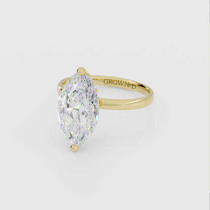 Marquise Solitaire With Diamond Halo – 1 CT