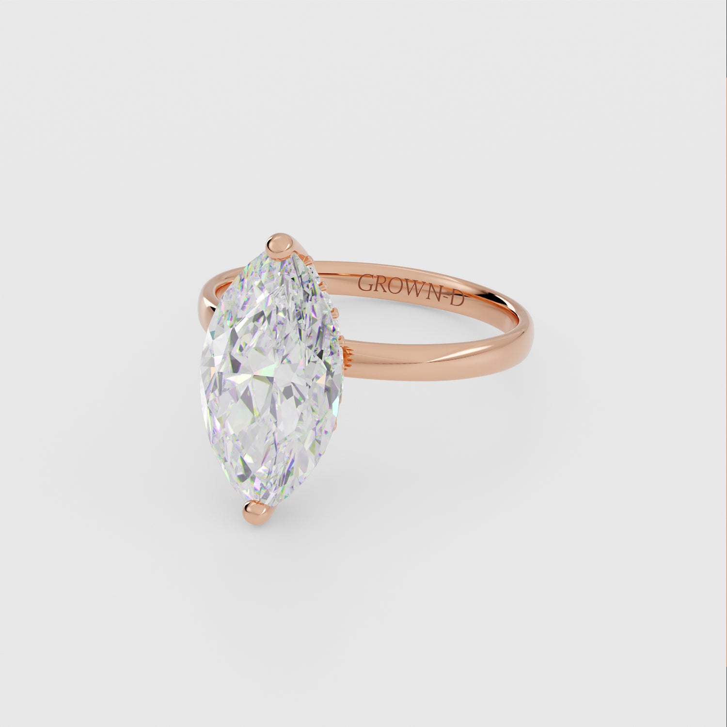 Marquise Solitaire With Diamond Halo – 1 CT