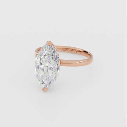 Marquise Solitaire With Diamond Halo – 1 CT