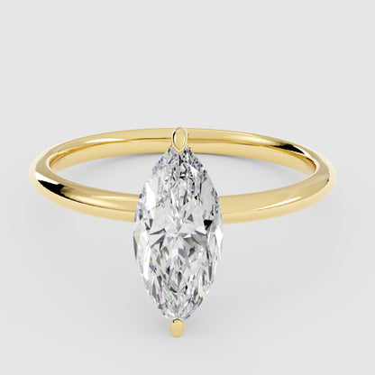 Marquise Solitaire With Pavé Band – 2.5 CT