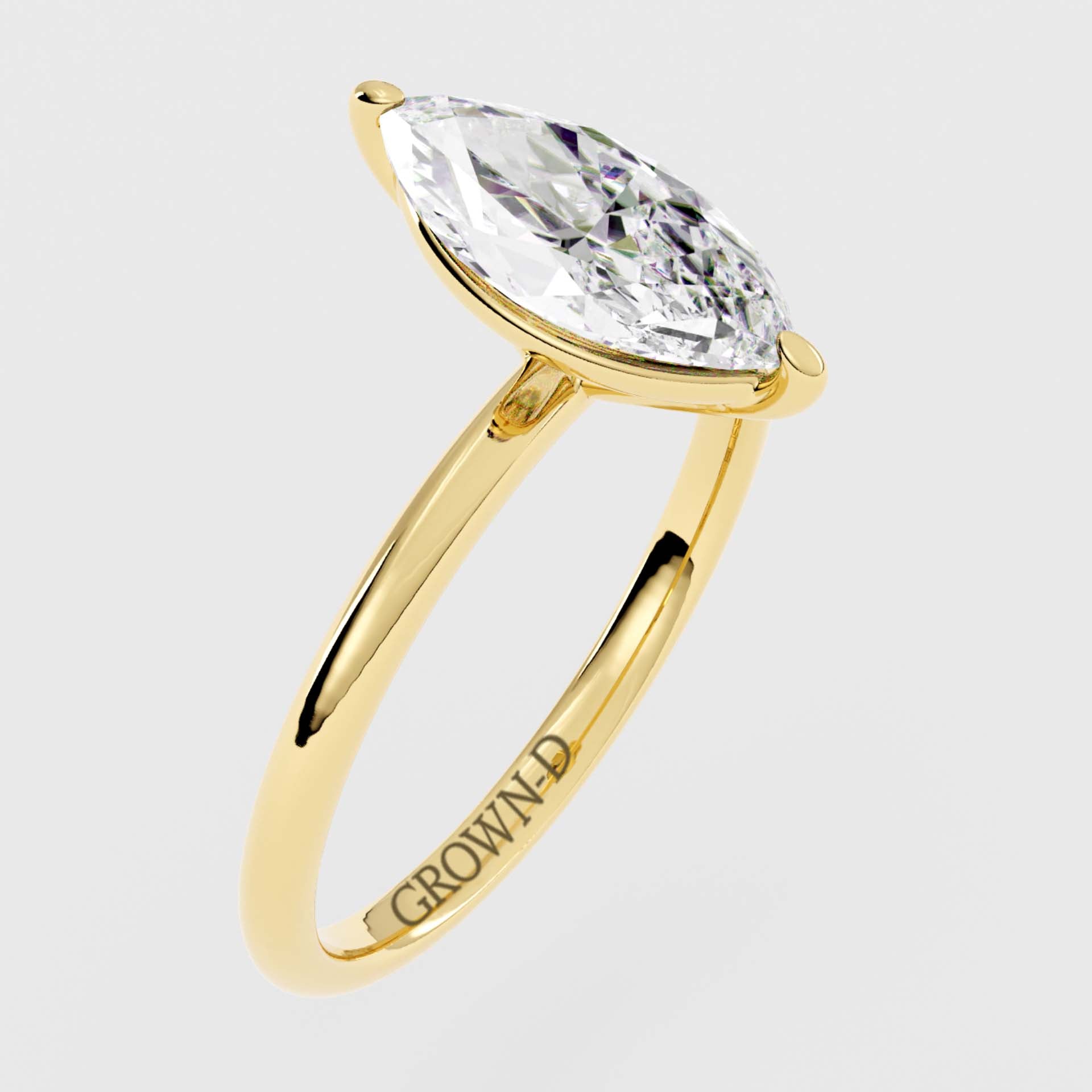Marquise Solitaire With Pavé Band – 2.5 CT