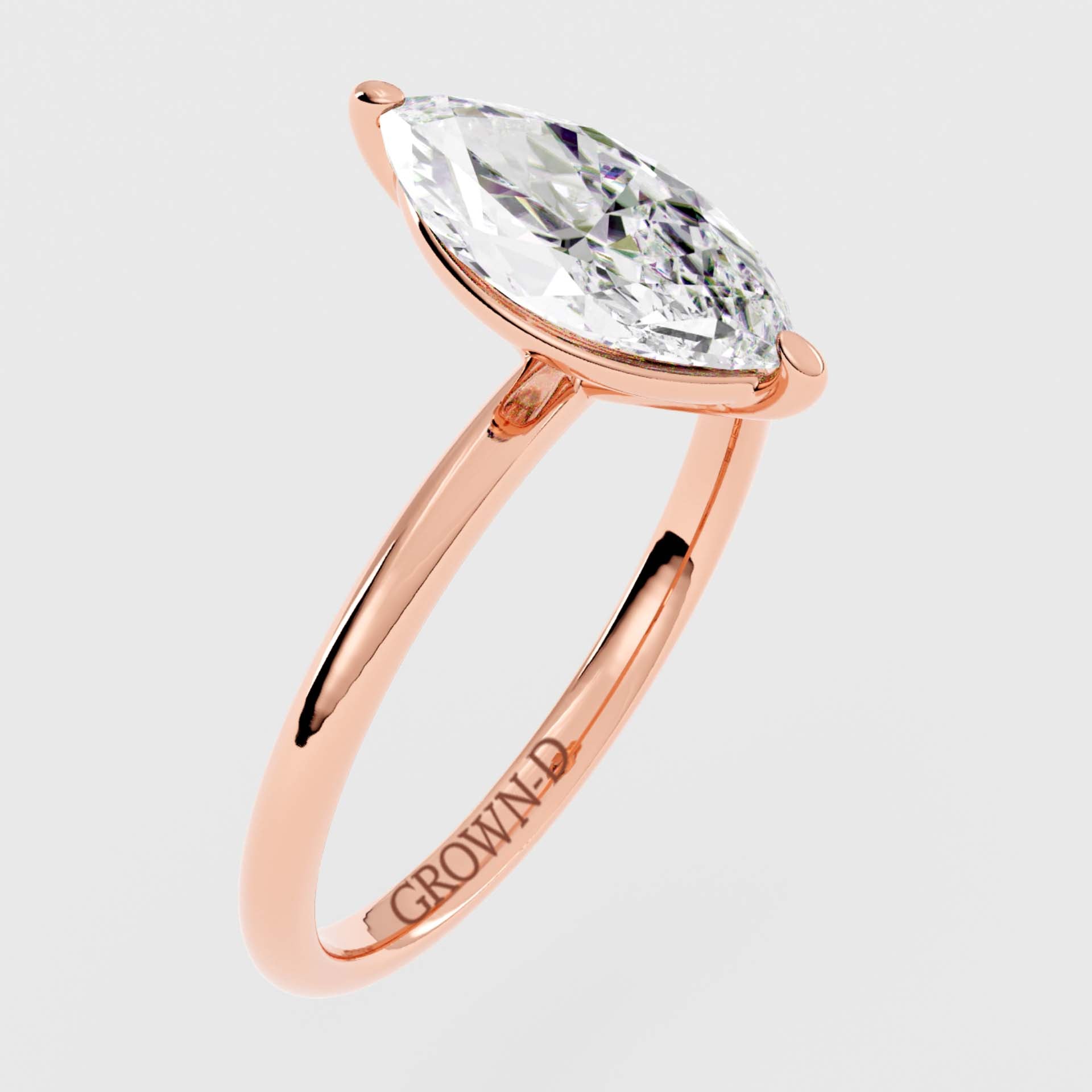 Marquise Solitaire With Pavé Band – 2.5 CT