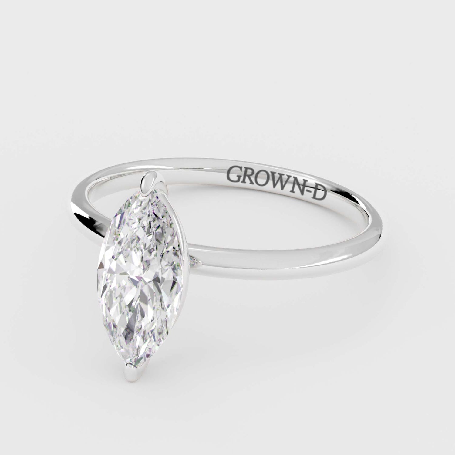 Marquise Solitaire With Pavé Band – 2.5 CT