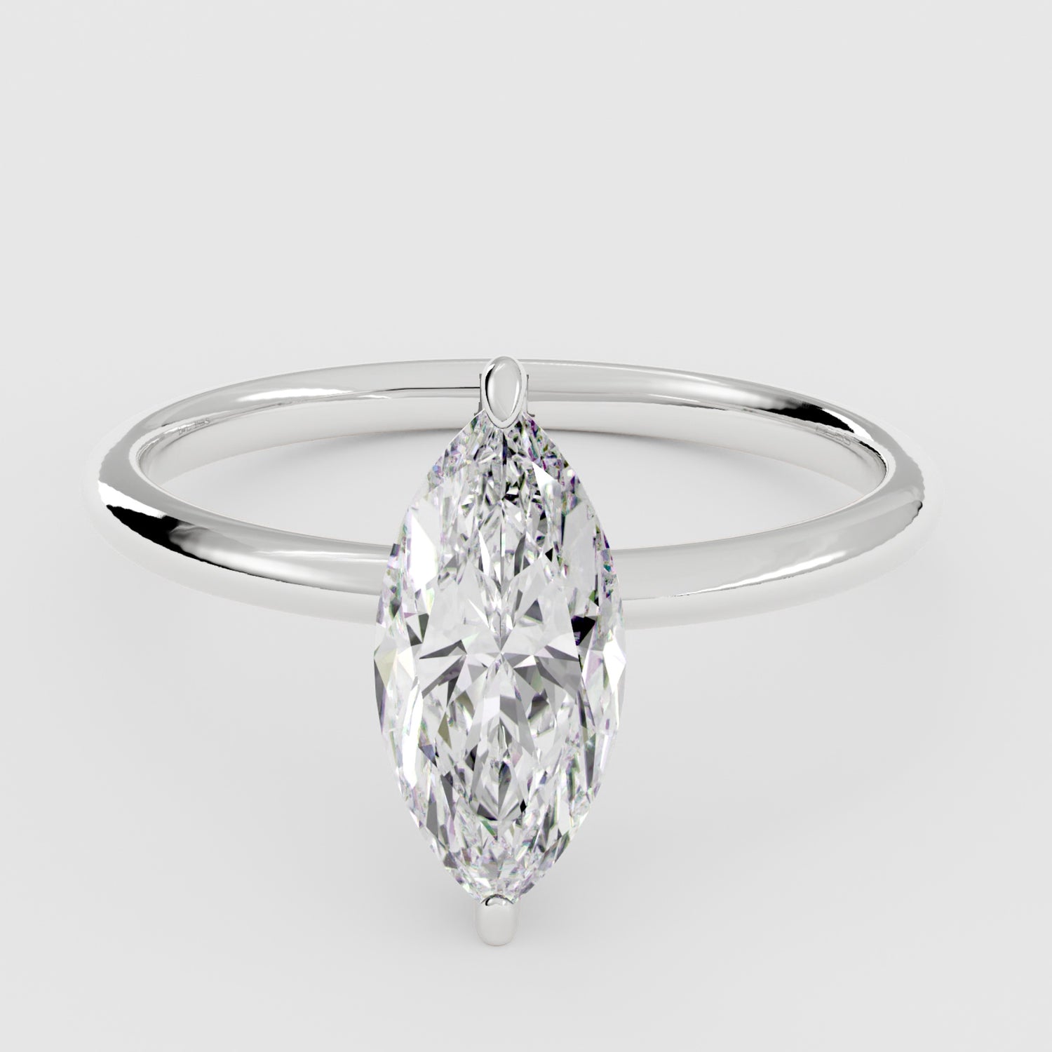 Marquise Solitaire With Pavé Band – 2.5 CT