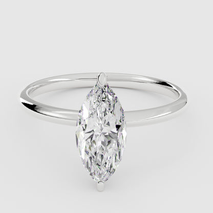 Marquise Solitaire With Pavé Band – 2.5 CT