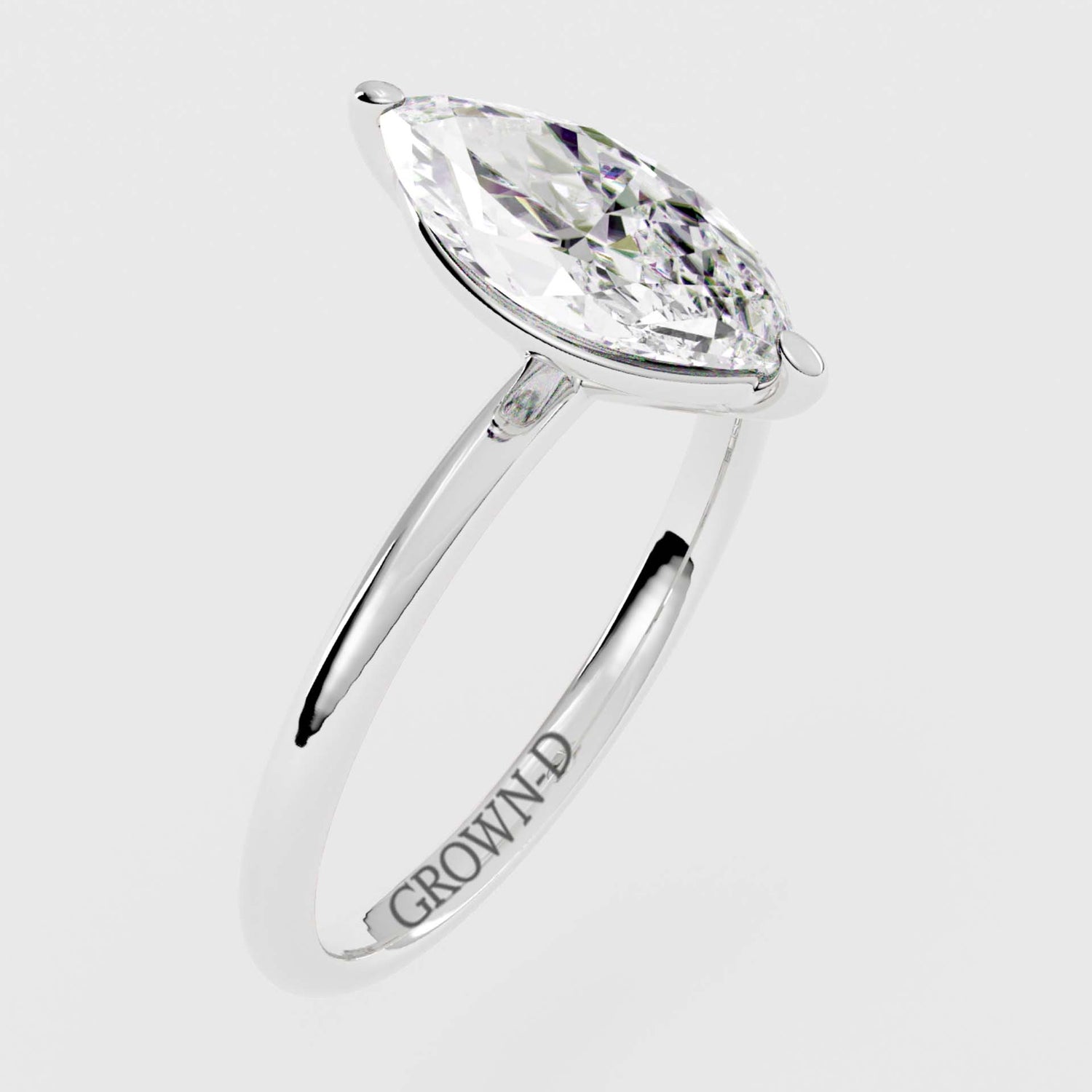 Marquise Solitaire With Pavé Band – 2.5 CT