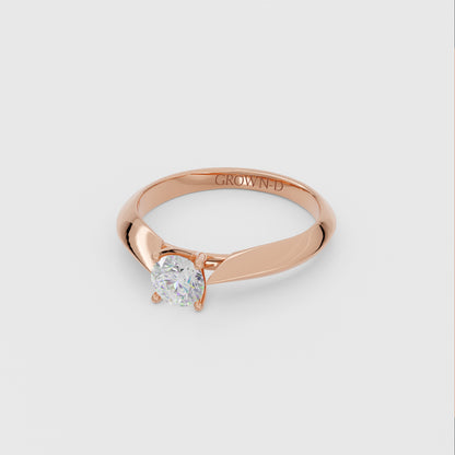 Round Solitaire With Pavé Halo – 2 CT
