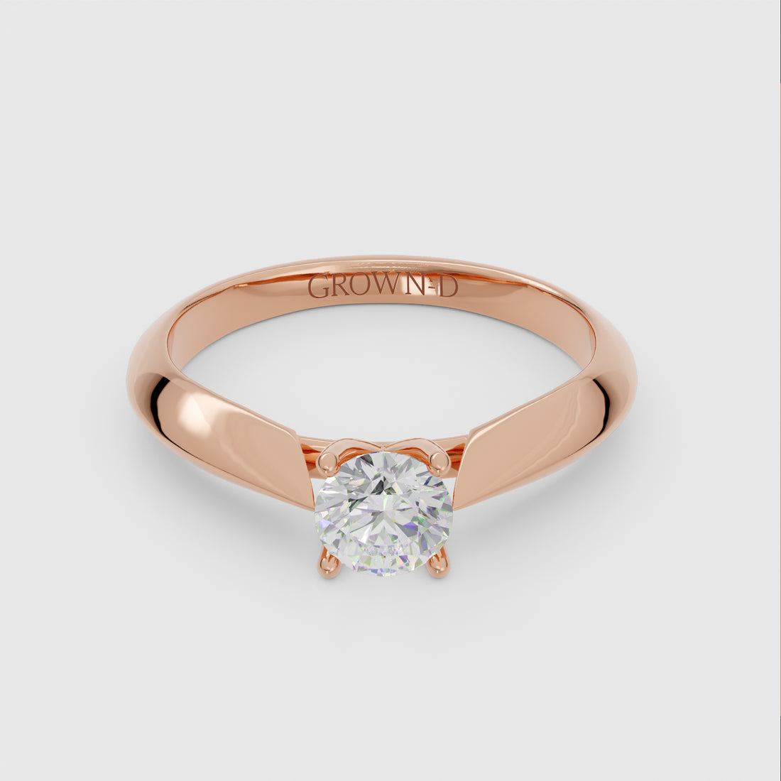 Round Solitaire With Pavé Halo – 2 CT