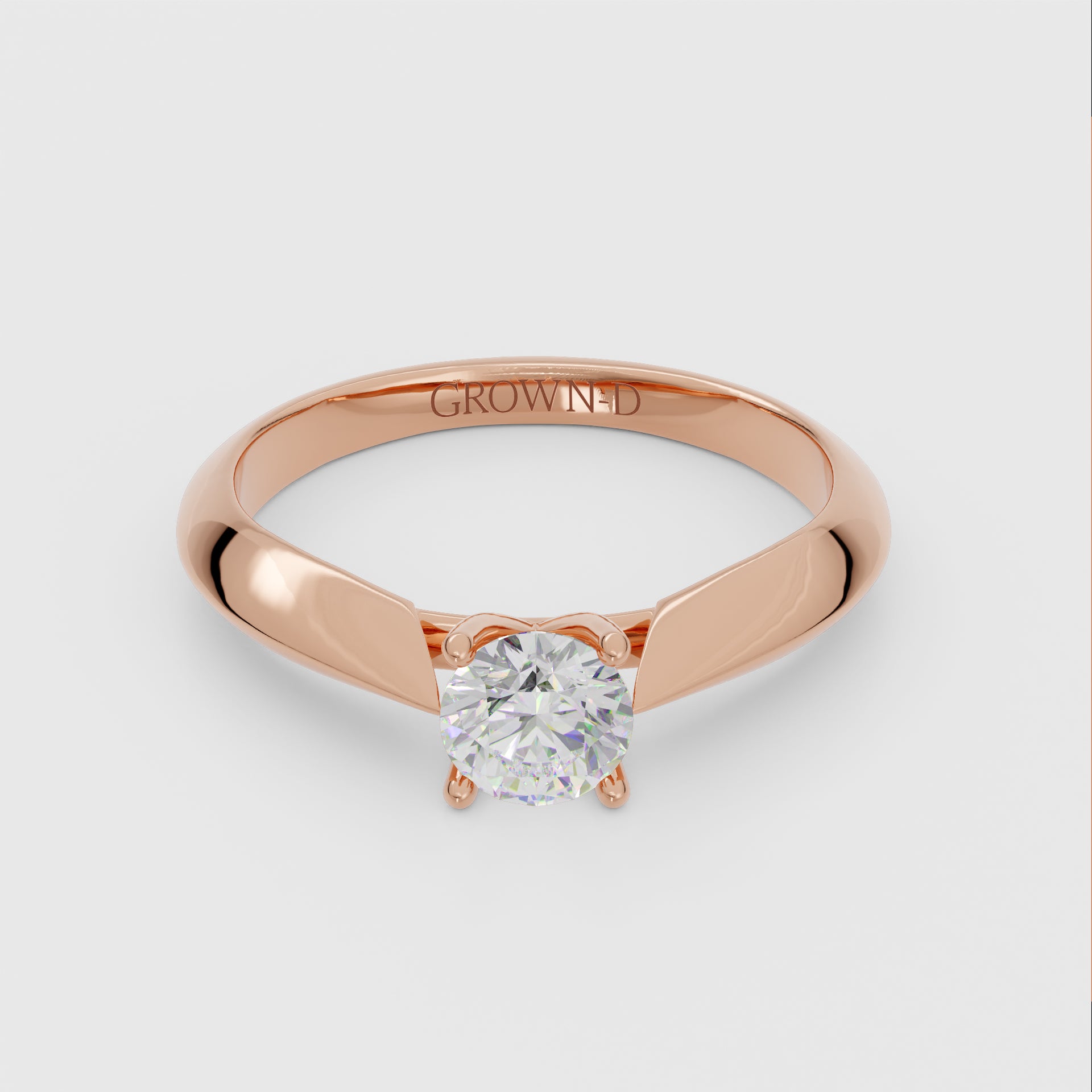 Round Solitaire With Pavé Halo – 2 CT