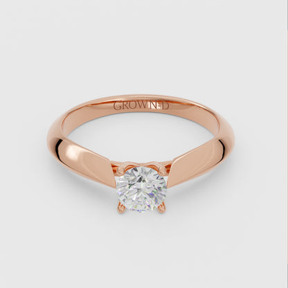 Round Solitaire With Pavé Halo – 2 CT