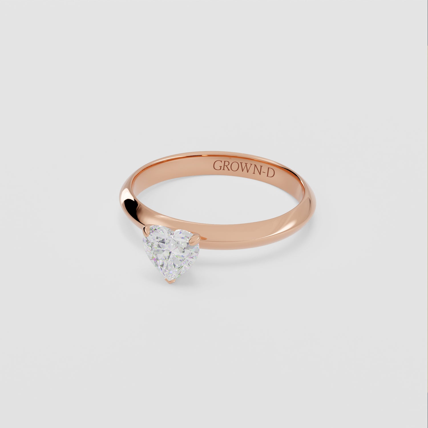 Heart Solitaire With Classic Setting – 1 CT