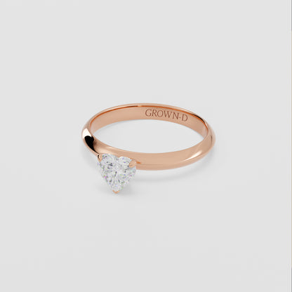 Heart Solitaire With Classic Setting – 1 CT